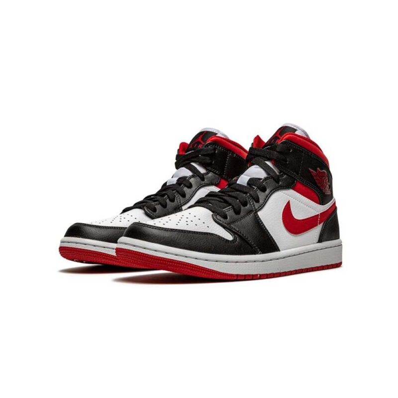 Jordan 1 Mid Gym Red Black White - Image 2