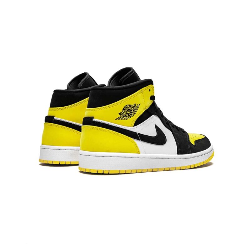 Air Jordan 1 Mid Yellow Toe Black - Image 2