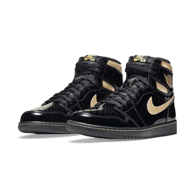 Air Jordan 1 Retro High OG ‘Black Metallic Gold’ - Image 2