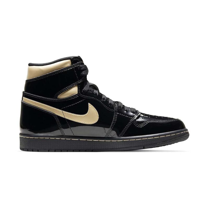 Air Jordan 1 Retro High OG ‘Black Metallic Gold’ - Image 3