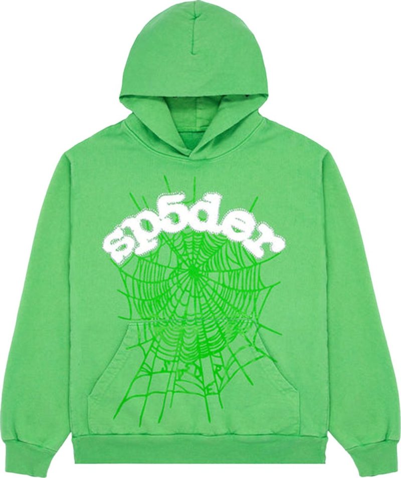 Sp5der Web Hoodie Slime Green