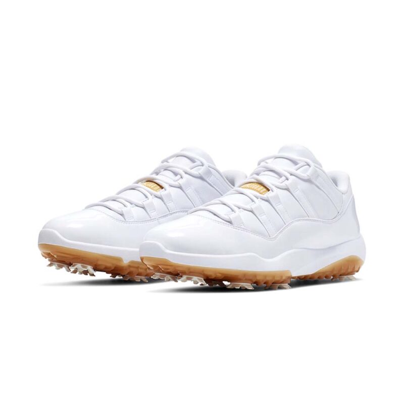 Air Jordan 11 Low Golf ‘White Metallic Gold’ - Image 2