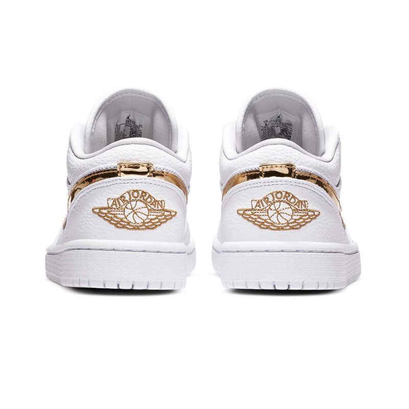 Air Jordan 1 Retro Low WMNS ‘White Metallic Gold’ - Image 3