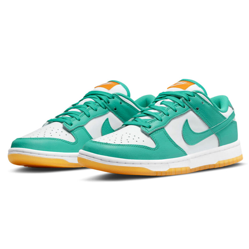 Nike Dunk Low Turquoise and Orange - Image 2