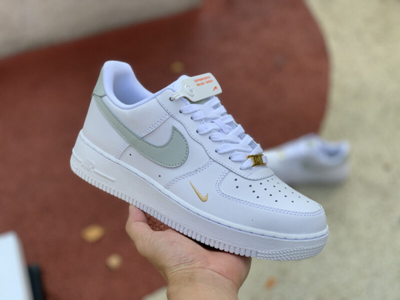 Nike Air Force 1 Low White Grey Gold - Image 3