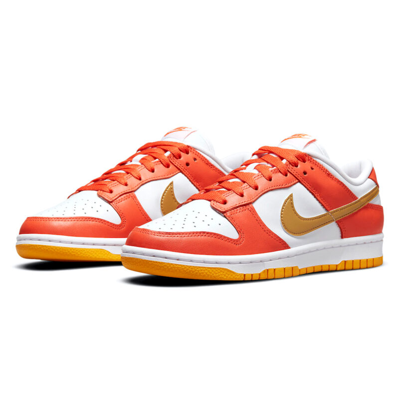 Nike women s Dunk Low Orange University Gold - Image 2