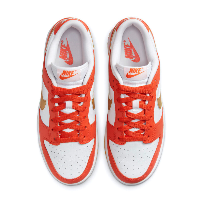 Nike women s Dunk Low Orange University Gold - Image 4