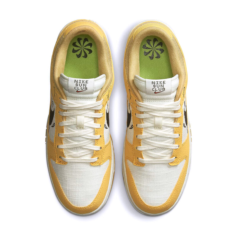 Nike Dunk Low Retro Sun Club Wheat Grass Orange - Image 6